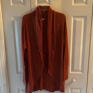 Leith Terracotta Open Front Cardigan